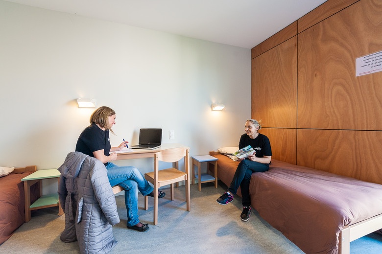 L'intérieur d'une chambre double